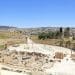 View of Oval Plaza in Jerash Jordan