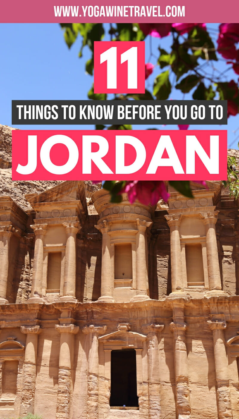 The Monastery in Petra Jordan with text overlay