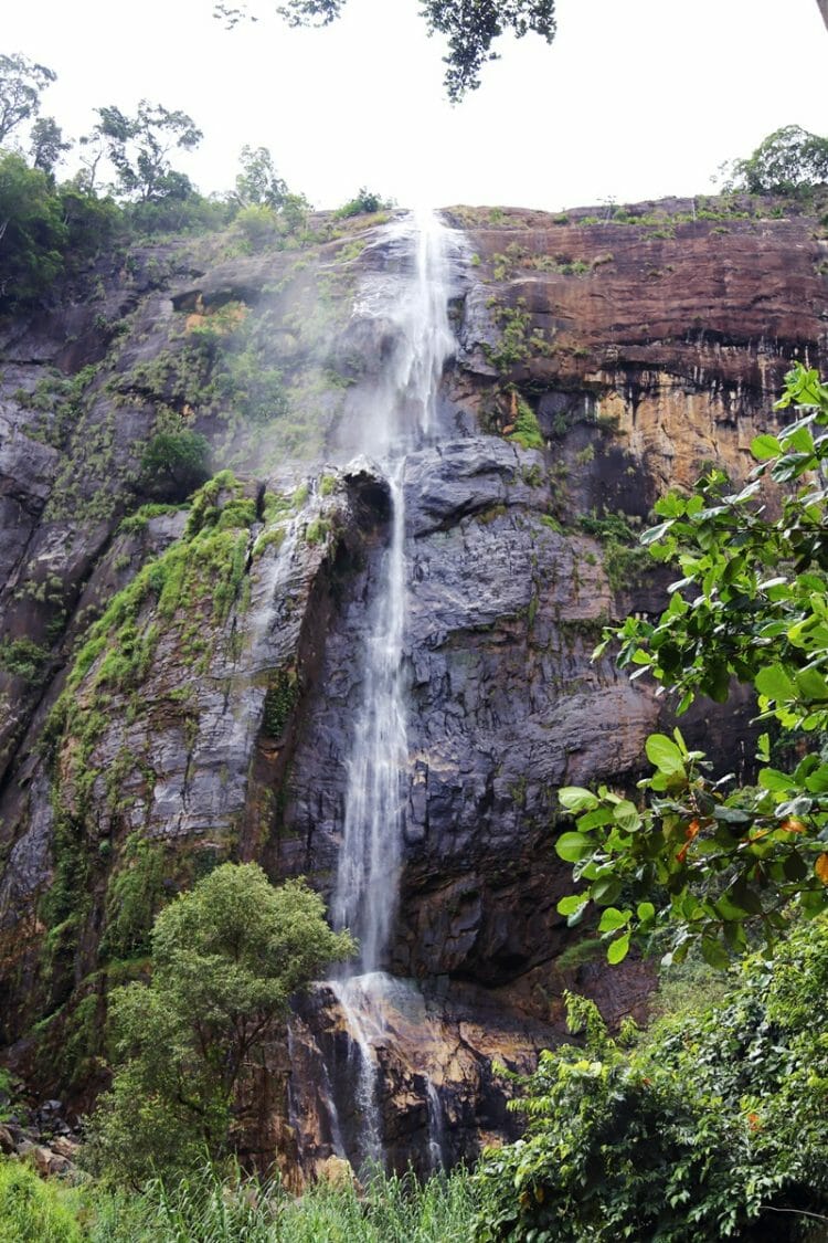 Diyaluma Falls in Ella Sri Lanka