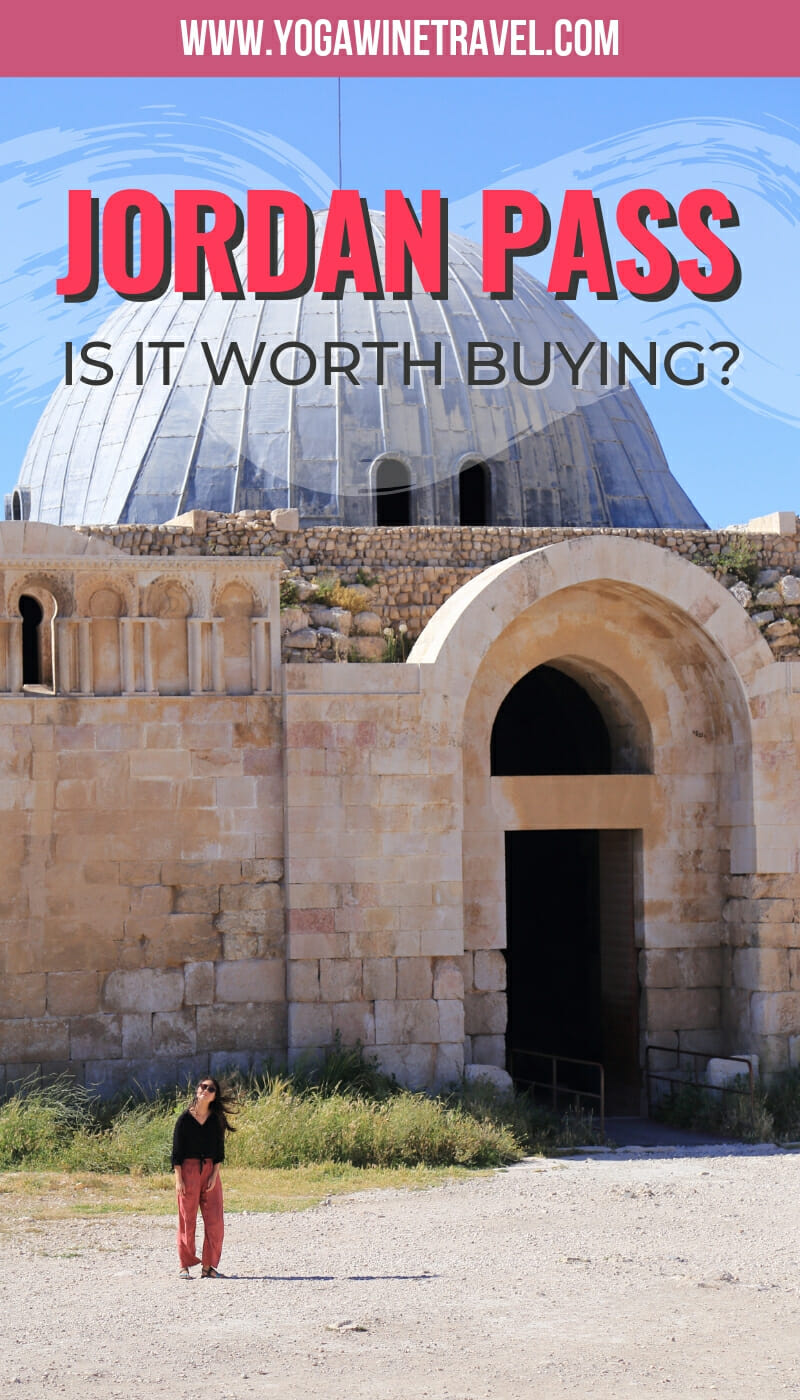 Byzantine Church in Amman Citadel Jordan with text overlay