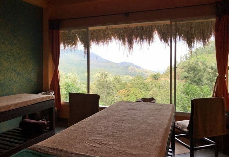 Massage room at 98 Acres in Ella Sri Lanka