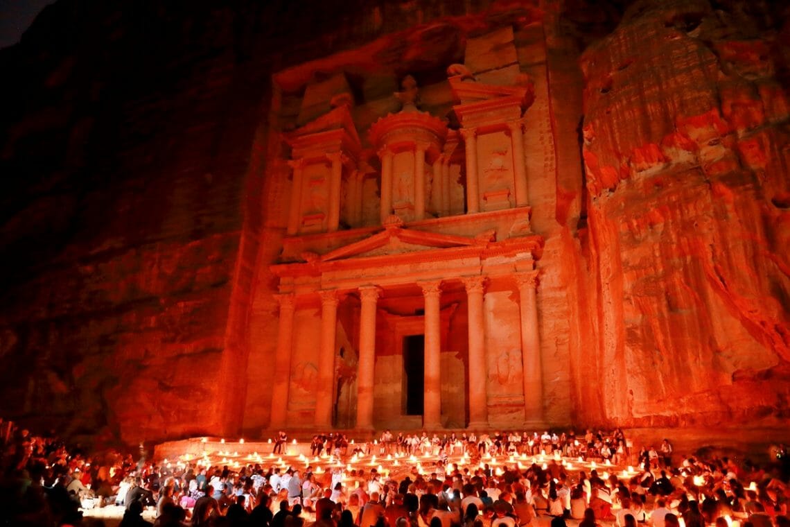 Petra By Night in Jordan