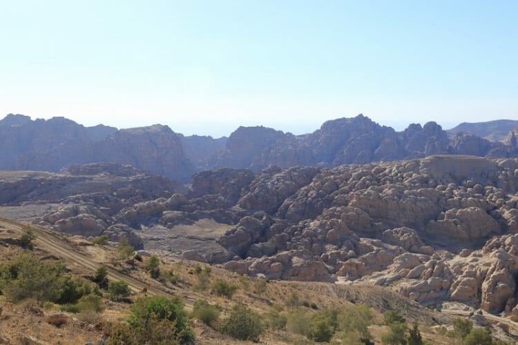 Petra landscape in Jordan