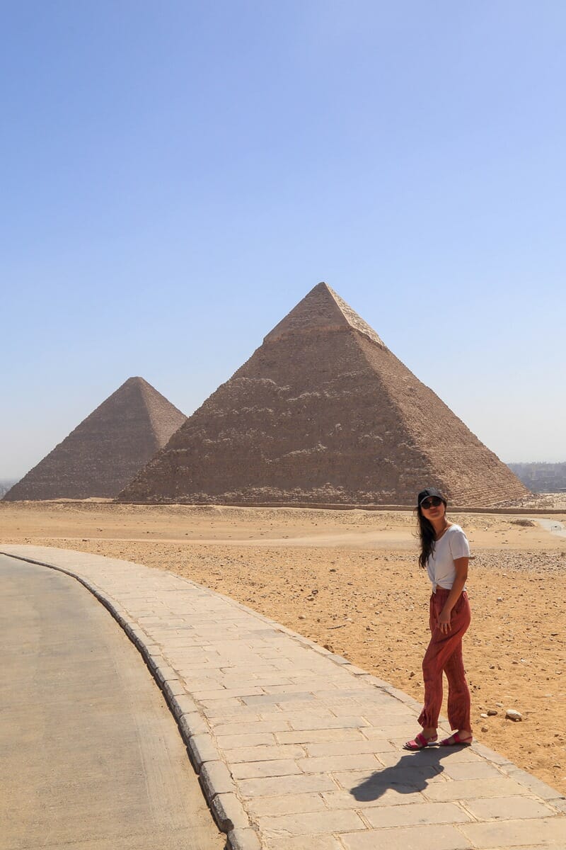 Pyramids of Giza in Cairo Egypt