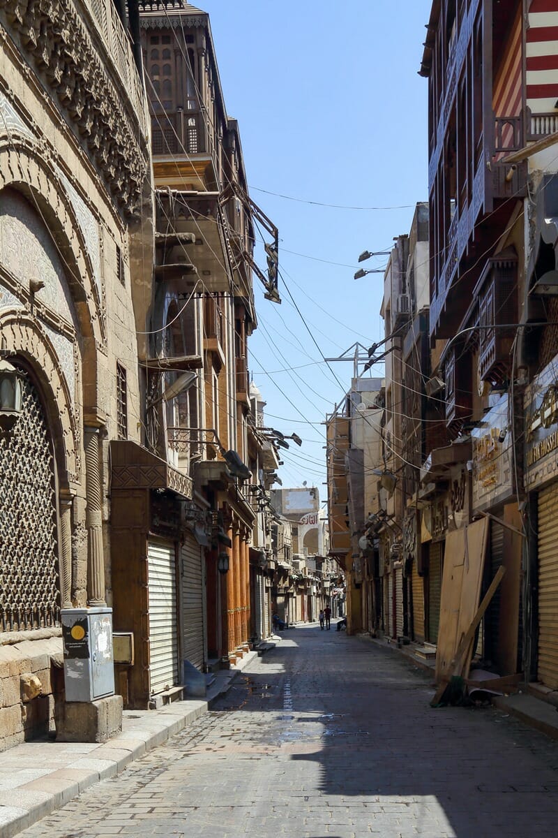 Streets of Cairo in Egypt vertical