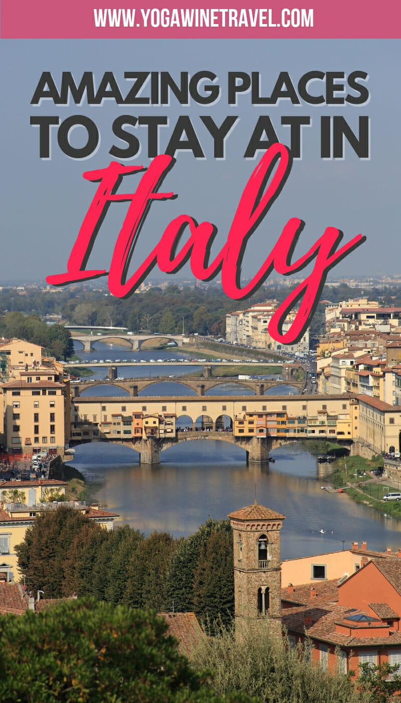 Panoramic view of Florence Italy with text overlay