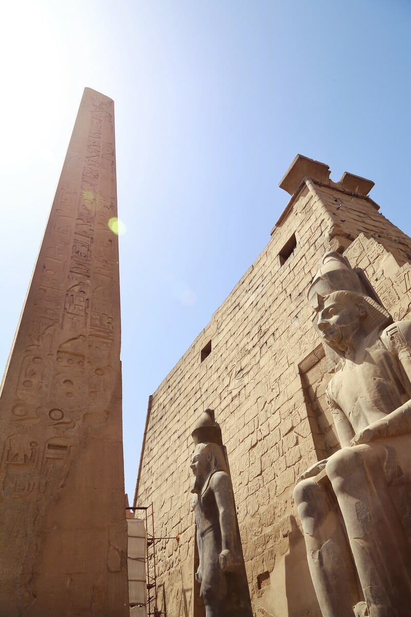 Luxor Temple entrance in Luxor Egypt