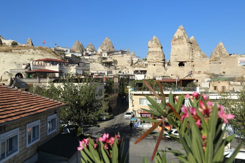 View from Hanzade Suites in Cappadocia Turkey