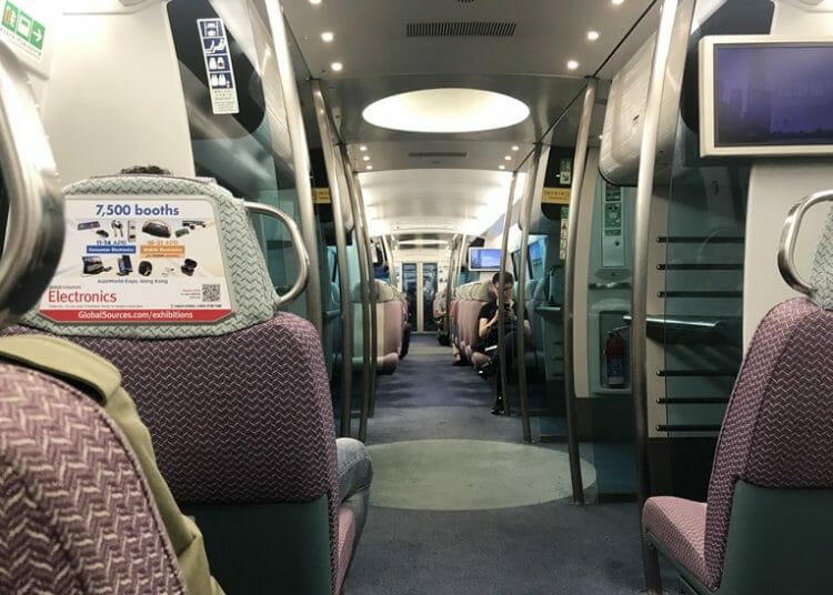 Hong Kong Airport Express train interior