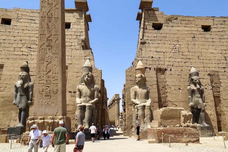 Luxor Temple in Luxor Egypt