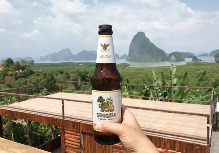 Singha Beer in Thailand