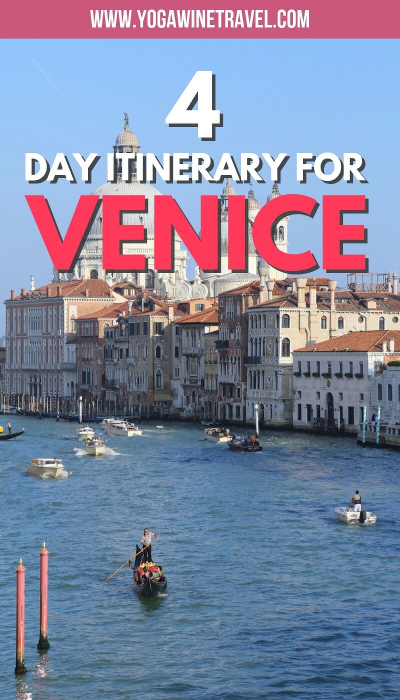 Grand Canal in Venice Italy with text overlay