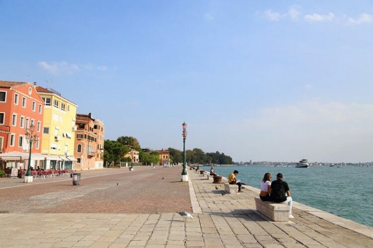 Arsenale and Castello waterfront in Venice
