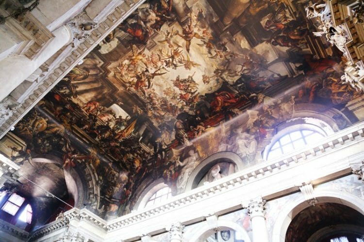 San Pantalon ceiling artwork in Venice Italy