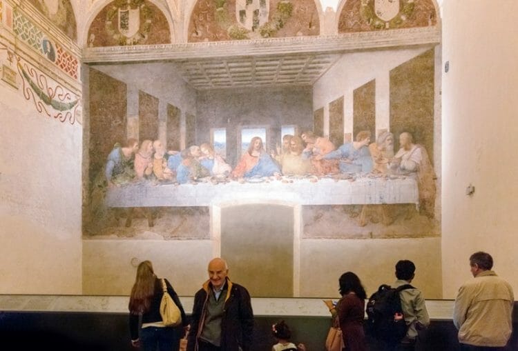 Last Supper by Leonardo in Milan Italy