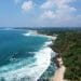 Drone shot of the coastline in south Sri Lanka