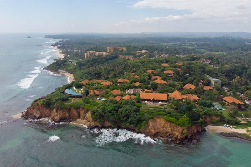 Cape Weligama in Sri Lanka drone photo