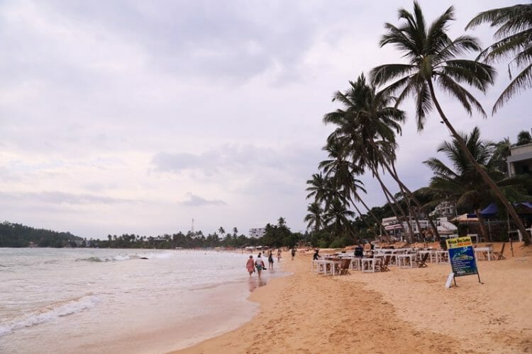 Mirissa Beach in southern Sri Lanka