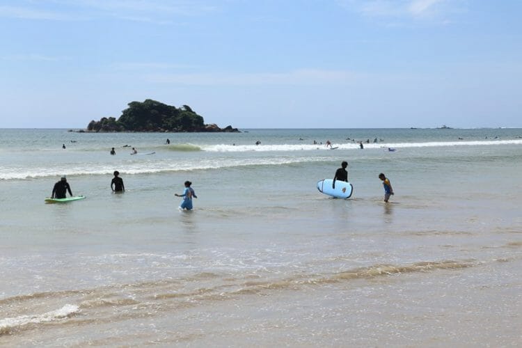 Weligama Beach in southern Sri Lanka