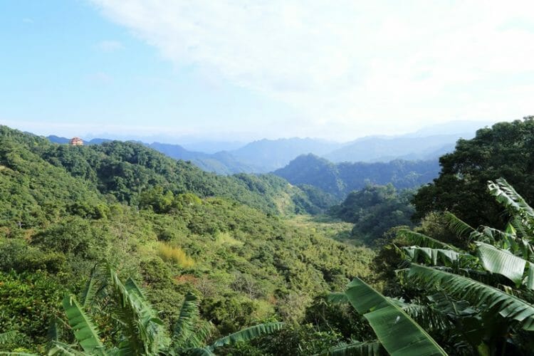 Mountain ranges of Shiding in Taiwan near Taipei