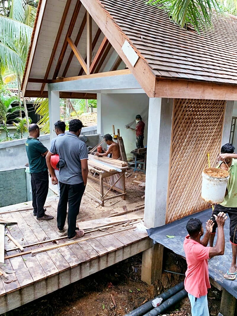 Sam and Lolas Hiriketiya pool villas in Sri Lanka during construction