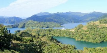 Thousand Island Lake in Shiding Taiwan