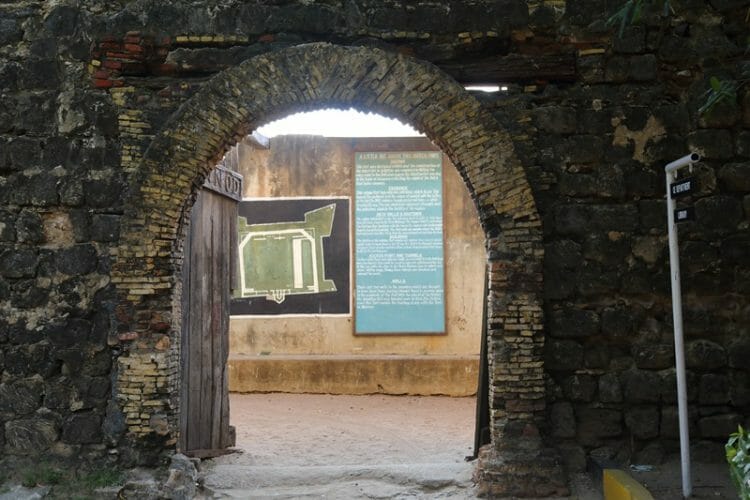 Entry to Dutch Fort in Kalpitiya Sri Lanka