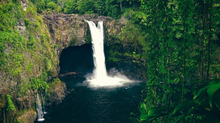 Rainbow Falls in Hilo on the Big Island of Hawaii