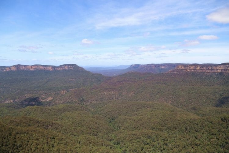 Blue Mountains National Park near Sydney in Australia