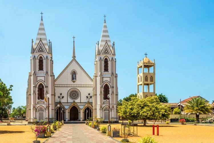 View at the Church of Saint Sebastian in Negombo - Sri Lanka
