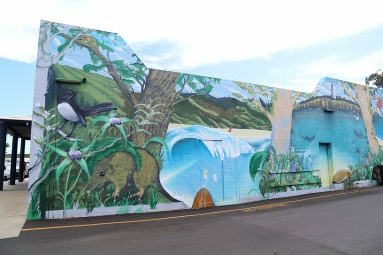 Street art in Dunsborough in Margaret River region in Australia