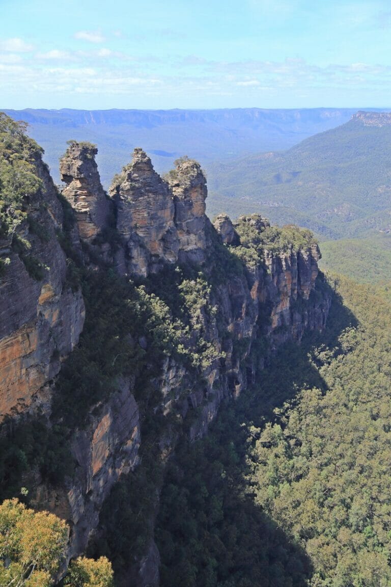 Three Sisters in the Blue Mountains Australia portrait orientation