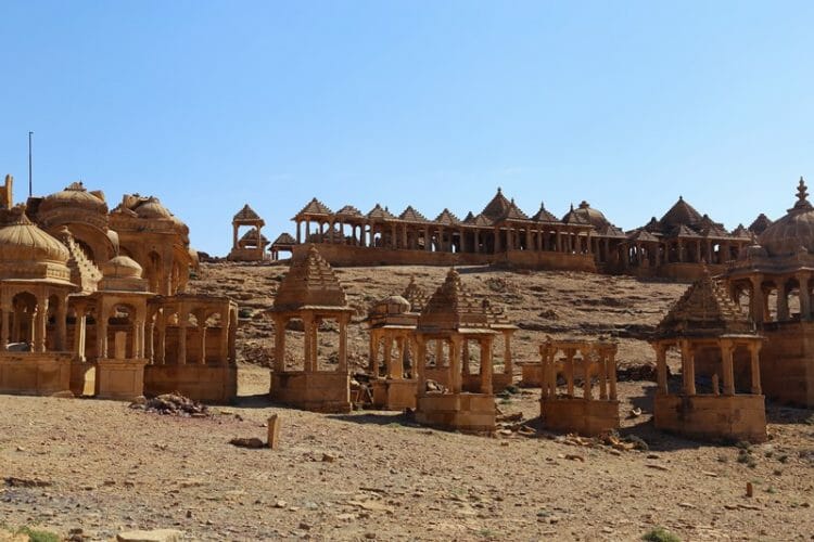 Bada Bagh Cenotaphs in Jaisalmer India