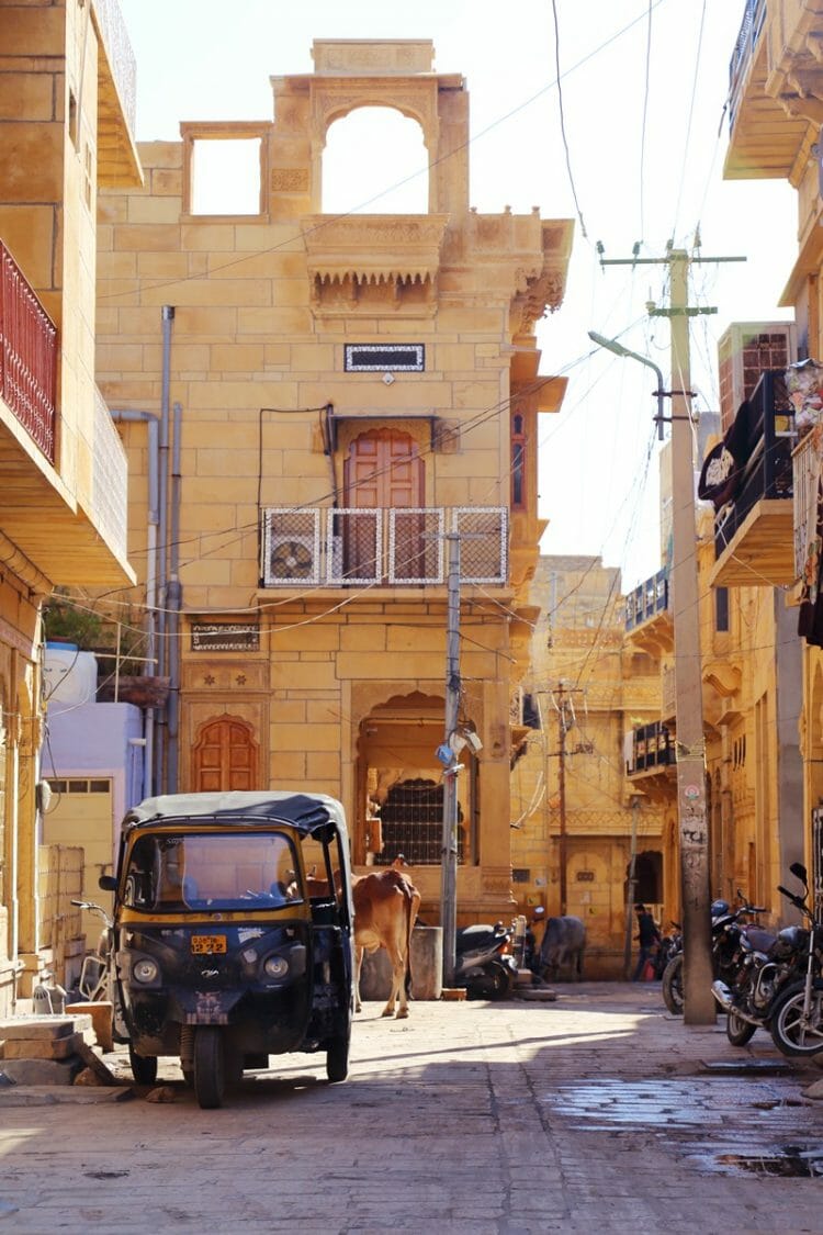 Streets of Jaisalmer Fort in India