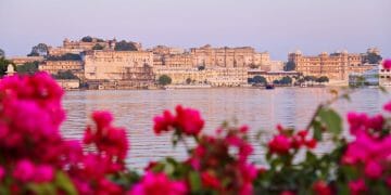 City Palace and Lake Pichola in Udaipur India