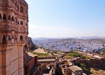 Mehrangarh Fort and Blue City in Jodhpur India