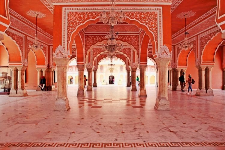 City Palace Courtyard in Jaipur India