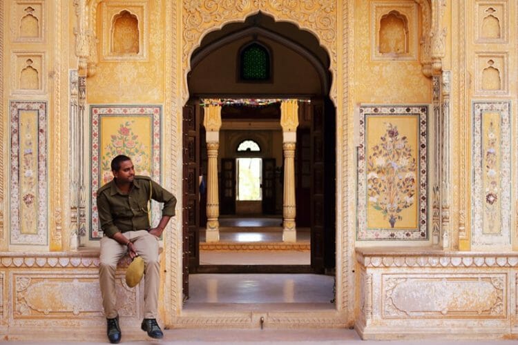 Doorways in Nahargarh Fort in Jaipur India