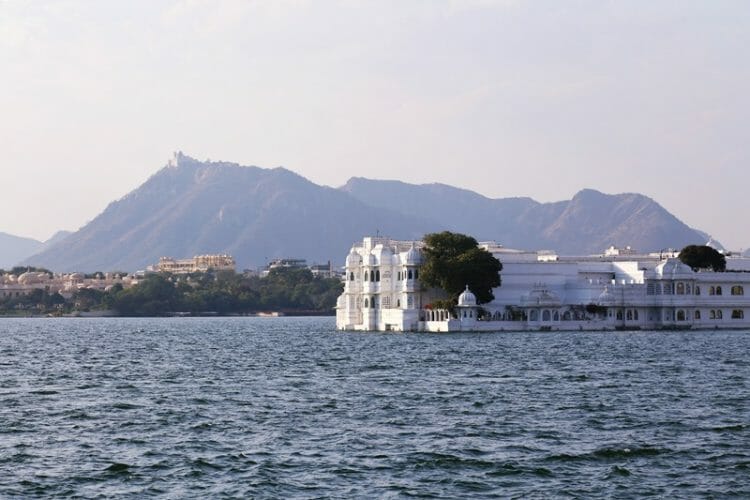 Monsoon Palace and Lake Palace in Udaipur India
