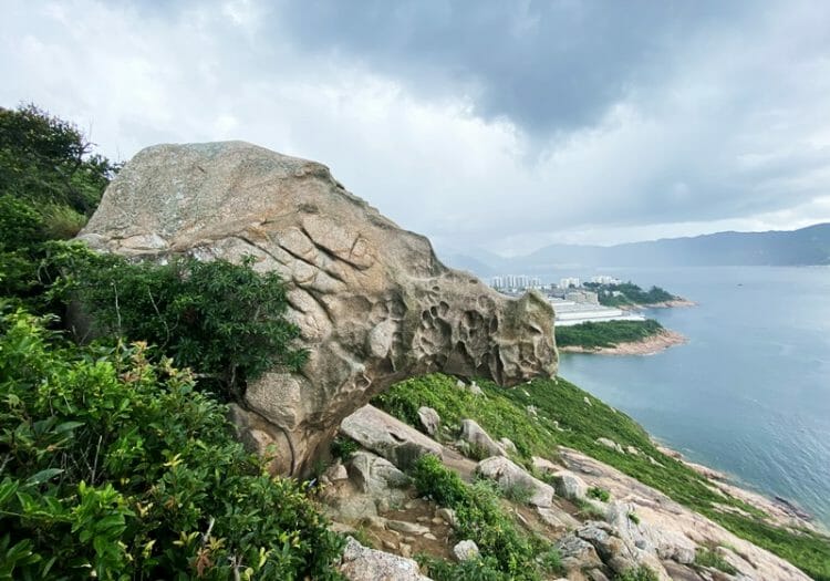 Rhino Rock near Stanley in Hong Kong