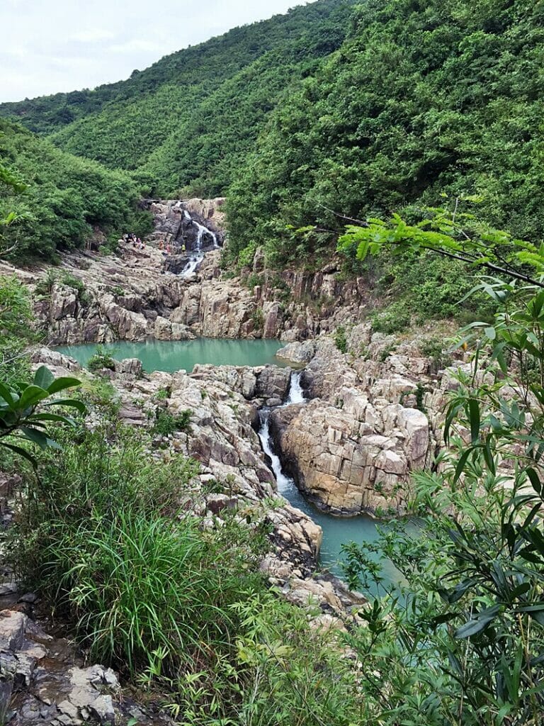 Sai Kung rock pools and waterfall Hong Kong