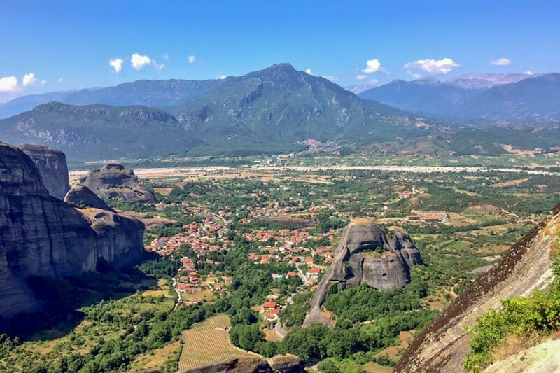 Mountains in Meteora Greece