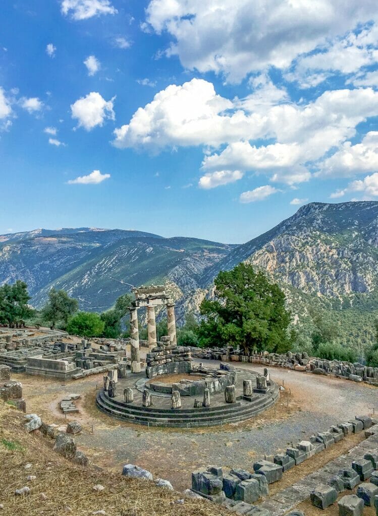 Sanctuary of Athena at Delphi in Greece