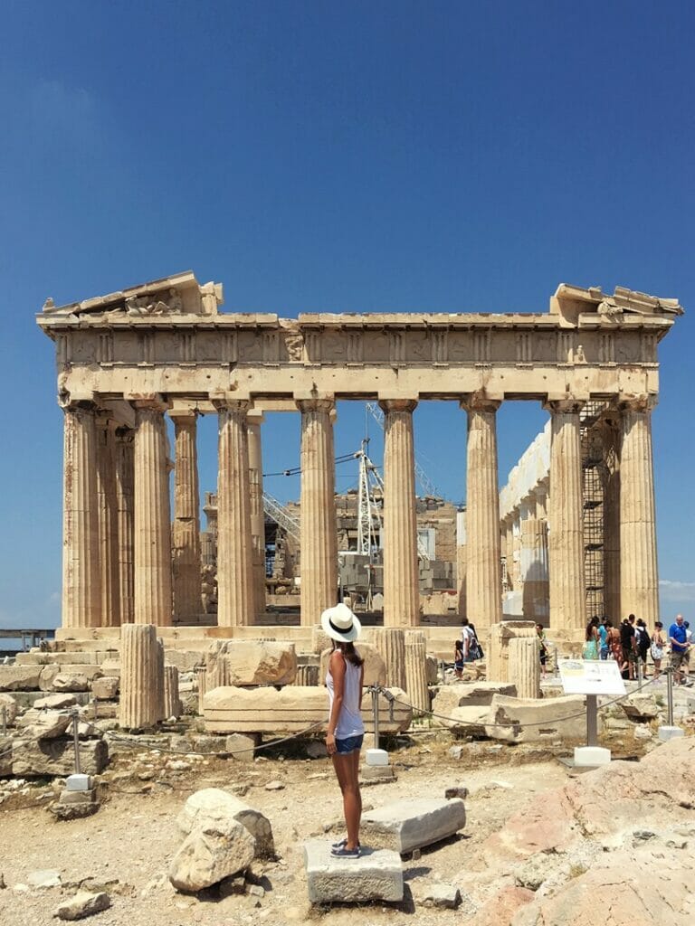 Temple of Athena Nike at the Acropolis in Athens Greece