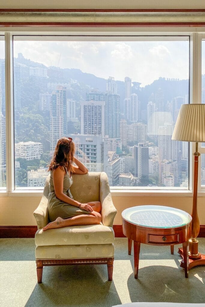 City view room at Island Shangri La in Hong Kong