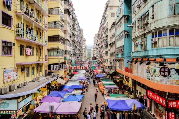 Fa Yuen Market in Mong Kok Hong Kong