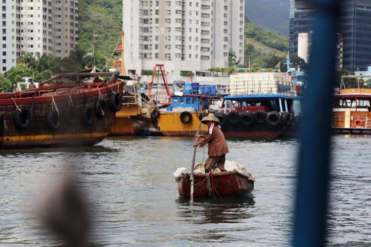 Fisherman in Aberdeen Hong Kong