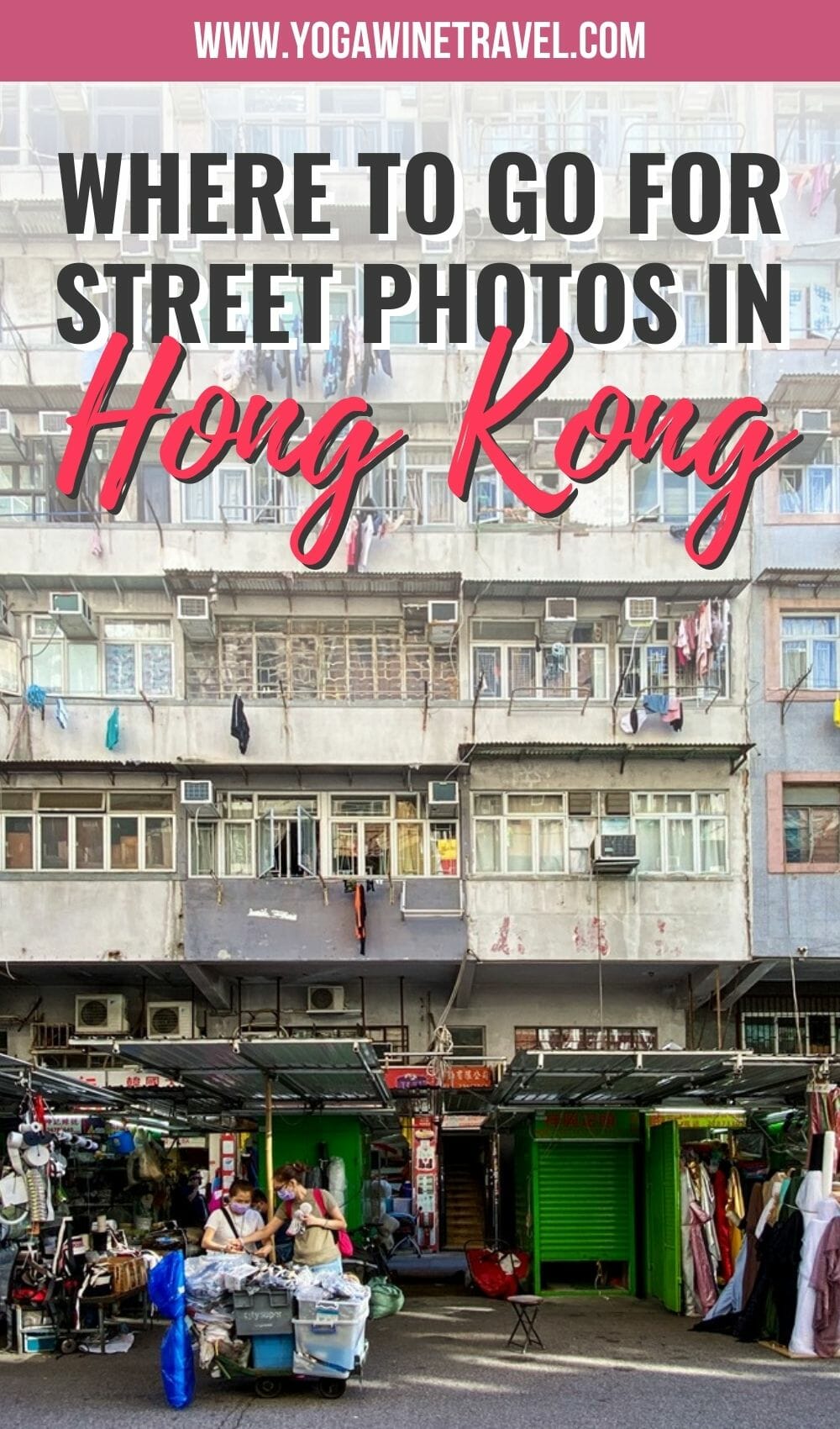 Old buildings in Hong Kong with text overlay