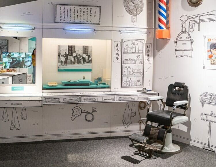 Recreating a Classic Exhibit at the Hong Kong Museum of History traditional barber
