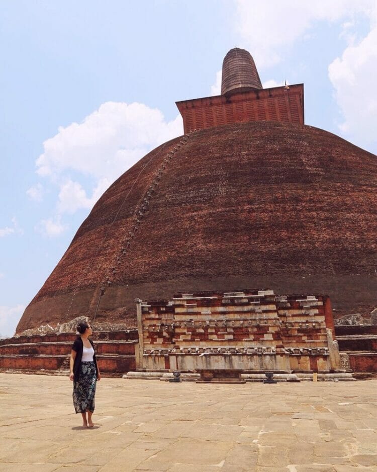 Stupa in Anuradhapura Sri Lanka